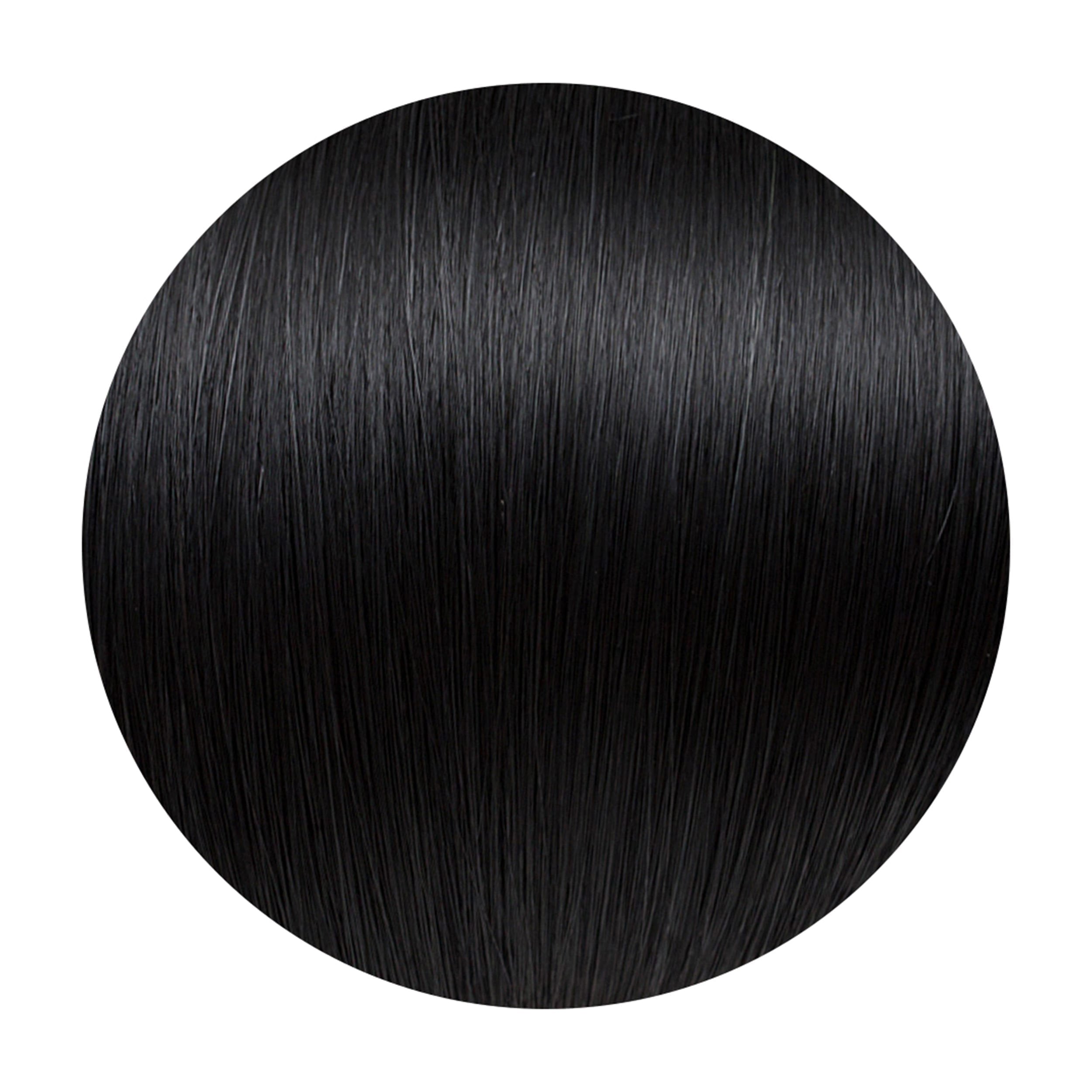 Midnight Human Hair Extensions Clip in 1 Piece
